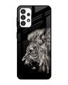 Shop Brave Lion Printed Premium Glass Cover for Samsung Galaxy A13 (Shockproof, Light Weight)-Front