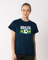 Shop Brazil Boyfriend T-Shirt-Front