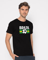 Shop Brazil Half Sleeve T-Shirt-Design