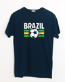 Shop Brazil Half Sleeve T-Shirt-Front