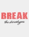 Shop Break Stereotypes Full Sleeves T-Shirt White-Full