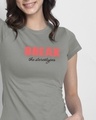Shop Break Stereotypes Half Sleeve Printed T-Shirt Meteor Grey-Front