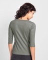 Shop Break Stereotypes Round Neck 3/4 Sleeve T-Shirt Meteor Grey-Design