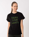 Shop Break Your Limits Boyfriend T-Shirt-Front