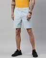 Shop Men Organic Cotton Slim Fit Shorts-Front