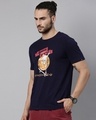 Shop Men's Blue Regular Fit Printed T-shirt-Design