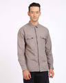 Shop Men's Grey Regular Fit Shirt-Front