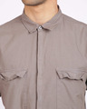 Shop Men's Grey Regular Fit Shirt