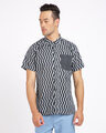 Shop Men's Grey Regular Fit Printed Half Sleeve Shirt-Design