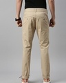 Shop Men's Beige Slim Fit Trousers-Full