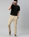 Shop Men's Beige Slim Fit Trousers