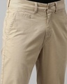 Shop Men's Beige Slim Fit Trousers