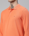 Shop Men's Coral Red Polo  T Shirt-Full