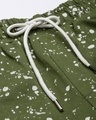 Shop Men's Green  Splatter Printed Knitted Jogger