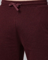 Shop Men's Maroon Knitted Lounge Shorts-Full