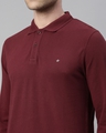 Shop Men's Maroon Red Polo  T Shirt-Full