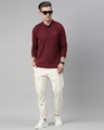 Shop Men's Maroon Red Polo  T Shirt