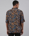 Shop Men's Orange Abstract Printed Boxy Fit Shirt-Design