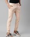 Shop Men's Pink Relaxed Fit Trousers-Design