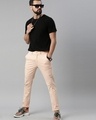 Shop Men's Pink Relaxed Fit Trousers