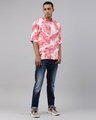 Shop Men's Red Floral Printed Boxy Fit Shirt