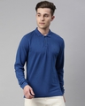 Shop Men's Royal Blue Polo  T Shirt-Front