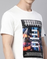 Shop Men's White Round Neck  T Shirt-Full