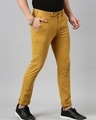 Shop Men's Yellow Relaxed Fit Trousers-Design