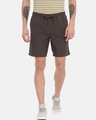 Shop Men Solid Casual Shorts-Front