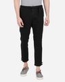 Shop Men Solid Casual Trousers-Front