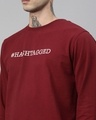 Shop Men's Maroon Printed  Full Sleeve Sweatshirt-Full