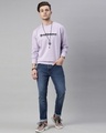 Shop Men's Purple Printed  Full Sleeve Sweatshirt