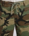 Shop Washed Camo Loose Cargo Shorts With Multi Pockets