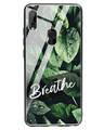 Shop Breathe Green Xiaomi Redmi Note 7 Glass Mobile Cover-Front