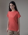 Shop Brick Red Boyfriend T-Shirt-Design
