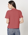 Shop Brick Red Women Turtle Neck Rib T-shirt-Design