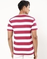 Shop Men's White and Red Stripe T-shirt-Design