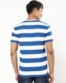 Shop Men's White and Blue Stripe T-shirt-Design
