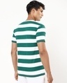 Shop Men's White and Green Stripe T-shirt-Design