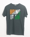 Shop Bring It On Tricolor Half Sleeve T-Shirt-Front