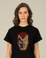 Shop Broken Stark Boyfriend T-Shirt (AVEGL)-Front