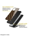 Shop Brown Block Premium Glass Case for OnePlus 8 (Shock Proof, Scratch Resistant)-Design