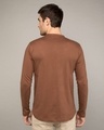 Shop Brown Full Sleeve Henley T-Shirt-Design