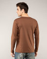 Shop Brown Full Sleeve T-Shirt-Design
