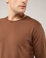 Shop Brown Full Sleeve T-Shirt