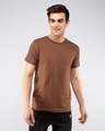 Shop Brown Half Sleeve T-Shirt