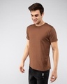 Shop Brown Half Sleeve T-Shirt