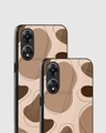 Shop Brown Mosaic Aesthetic Premium Glass Case for Oppo A78 5G-Design