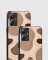 Shop Brown Mosaic Aesthetic Premium Glass Case for Realme 10 Pro Plus 5G-Design