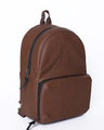 Shop Brown Rexine Compact Backpack-Full
